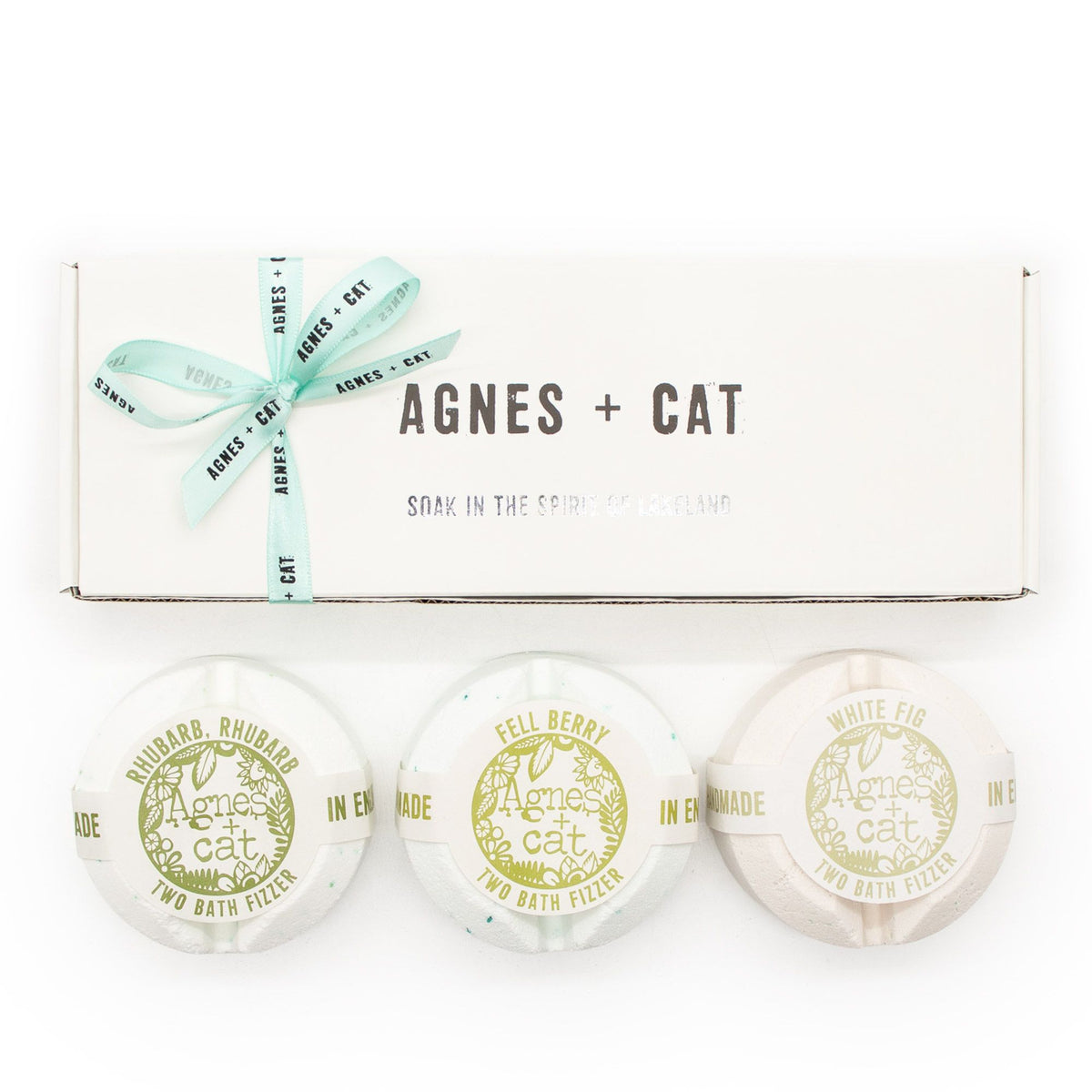 Coffret cadeau de galets de bain effervescents – Baies et figue – Agnes + Cat