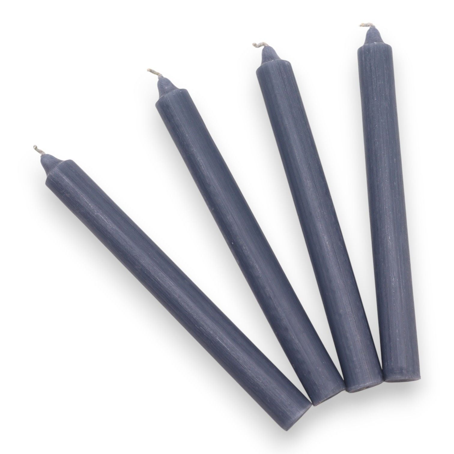 Bougies en vrac de couleur unie - Bleu sarcelle rustique - Lot de 10
