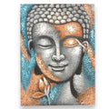 Tableau de Bouddha - Fleur en argent et or rose