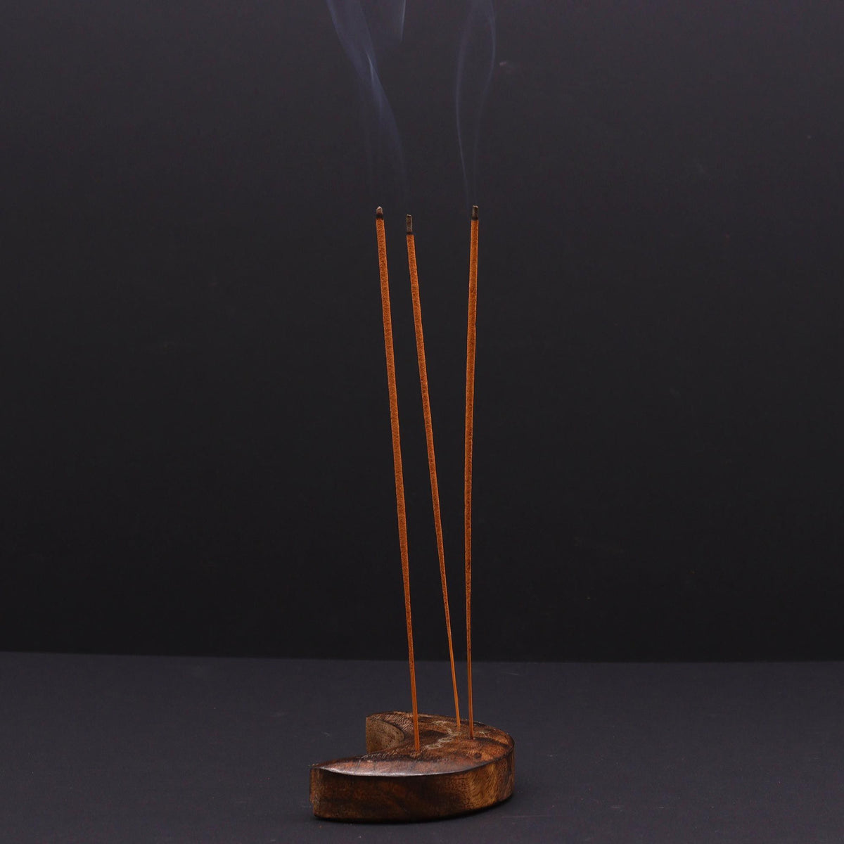Brûleur d'encens en laiton gravé, signe du zodiaque - Lune