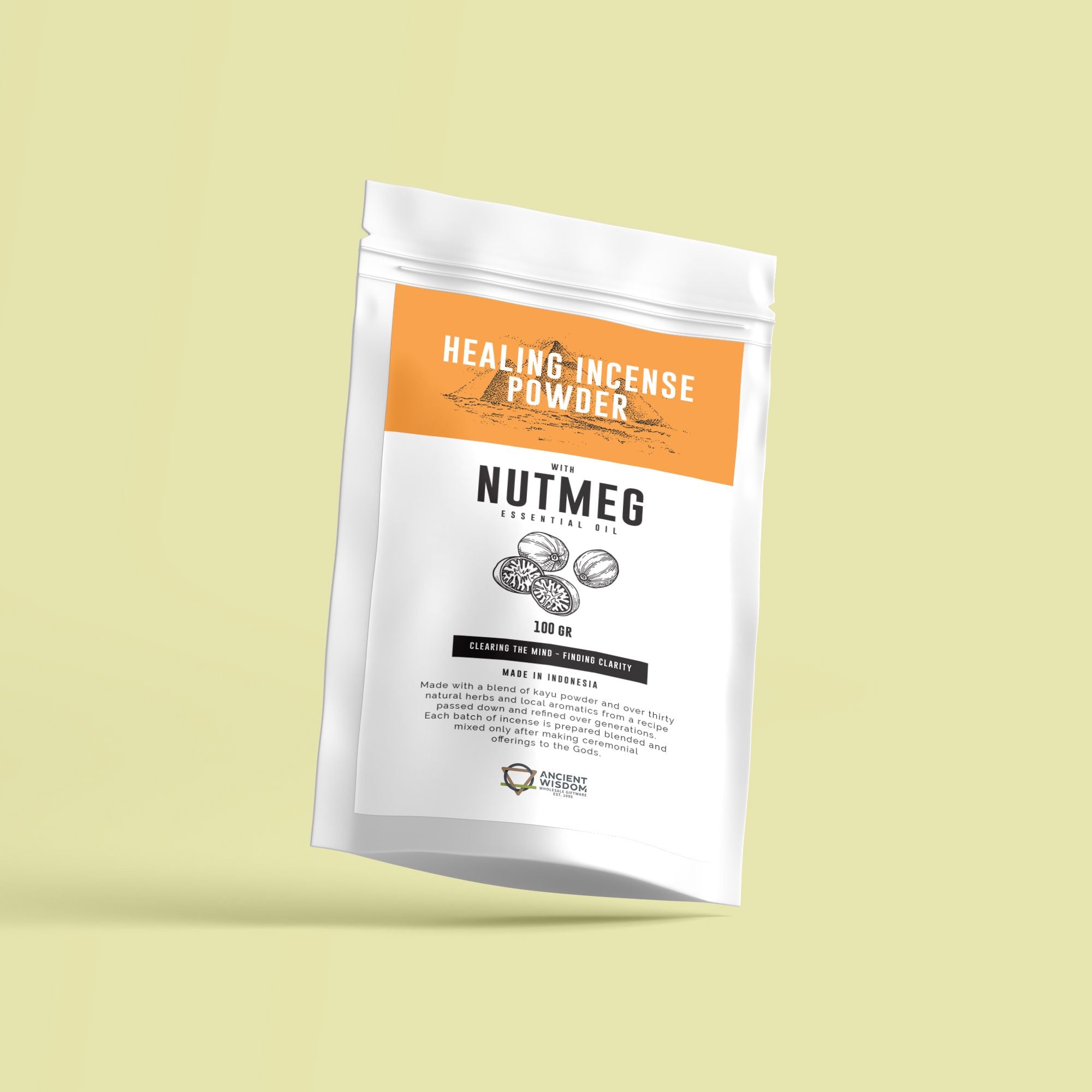Encens en poudre aux vertus curatives - Noix de muscade 100 g