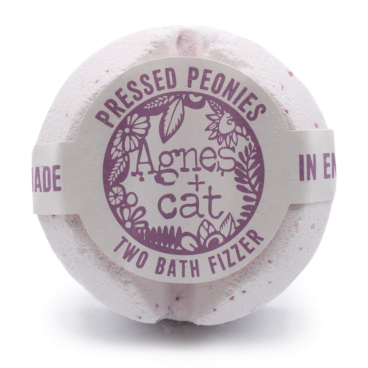 Galet de bain effervescent – Pivoines pressées – Agnes + Cat