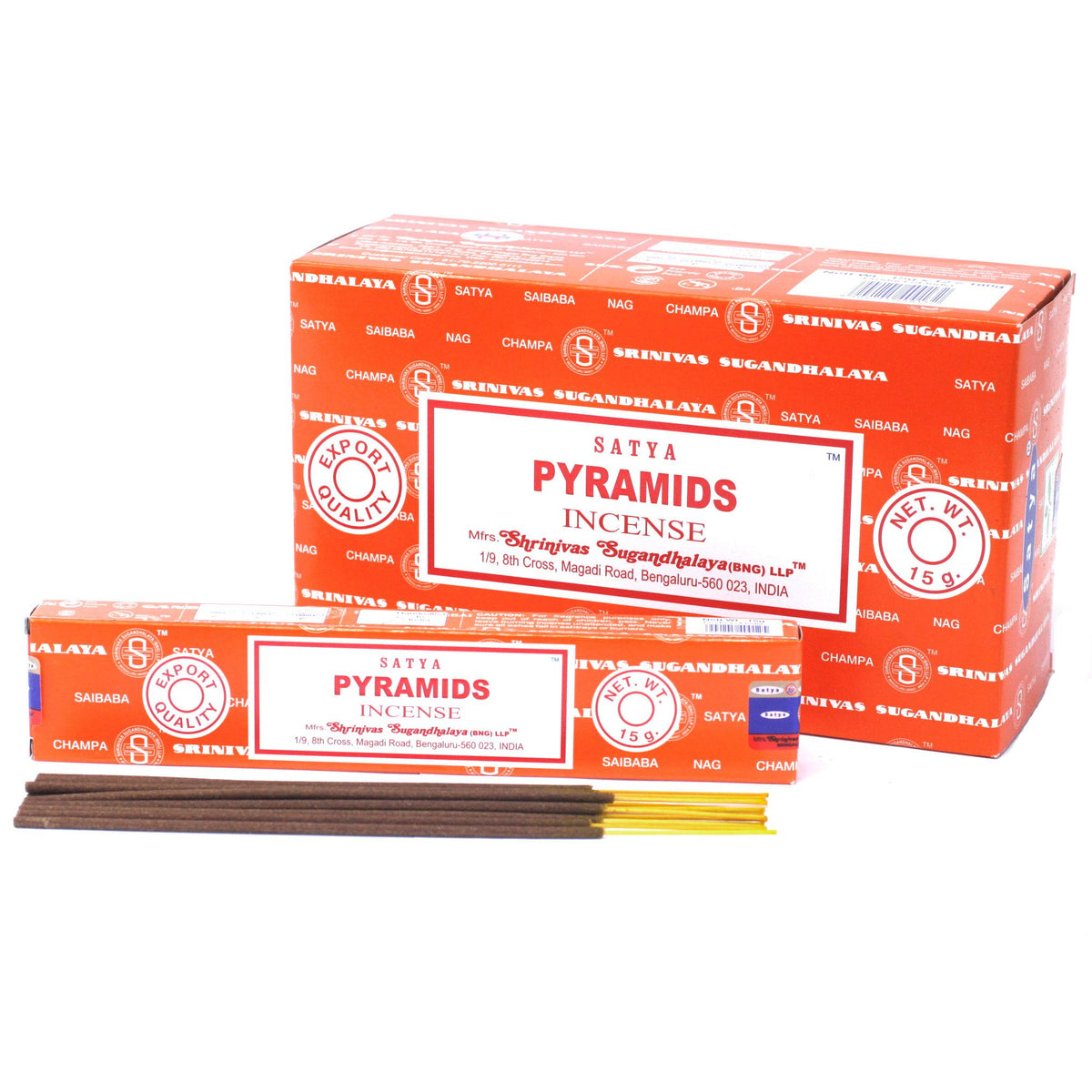 Bâtonnets d'encens Satya 15 g - Pyramide