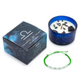 Bougie cristal du zodiaque avec bracelet en pierre précieuse - Balance