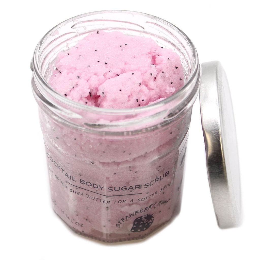 Gommage corporel parfumé au sucre - Fraise et rhum 300 g