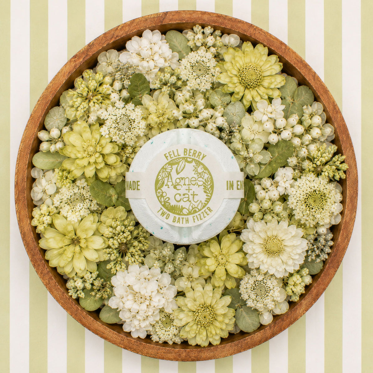 Coffret cadeau de galets de bain effervescents – Baies et figue – Agnes + Cat