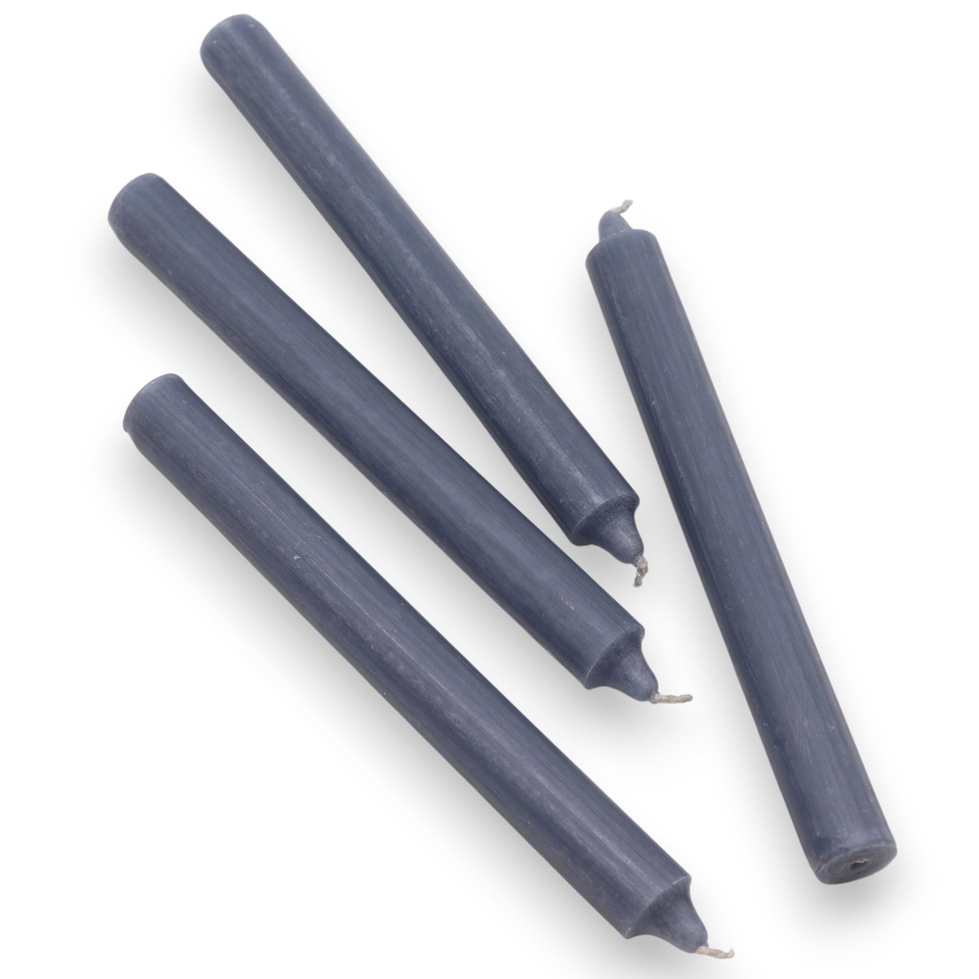 Bougies en vrac de couleur unie - Bleu sarcelle rustique - Lot de 10