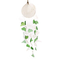 Carillon éolien en verre recyclé - Vert et blanc