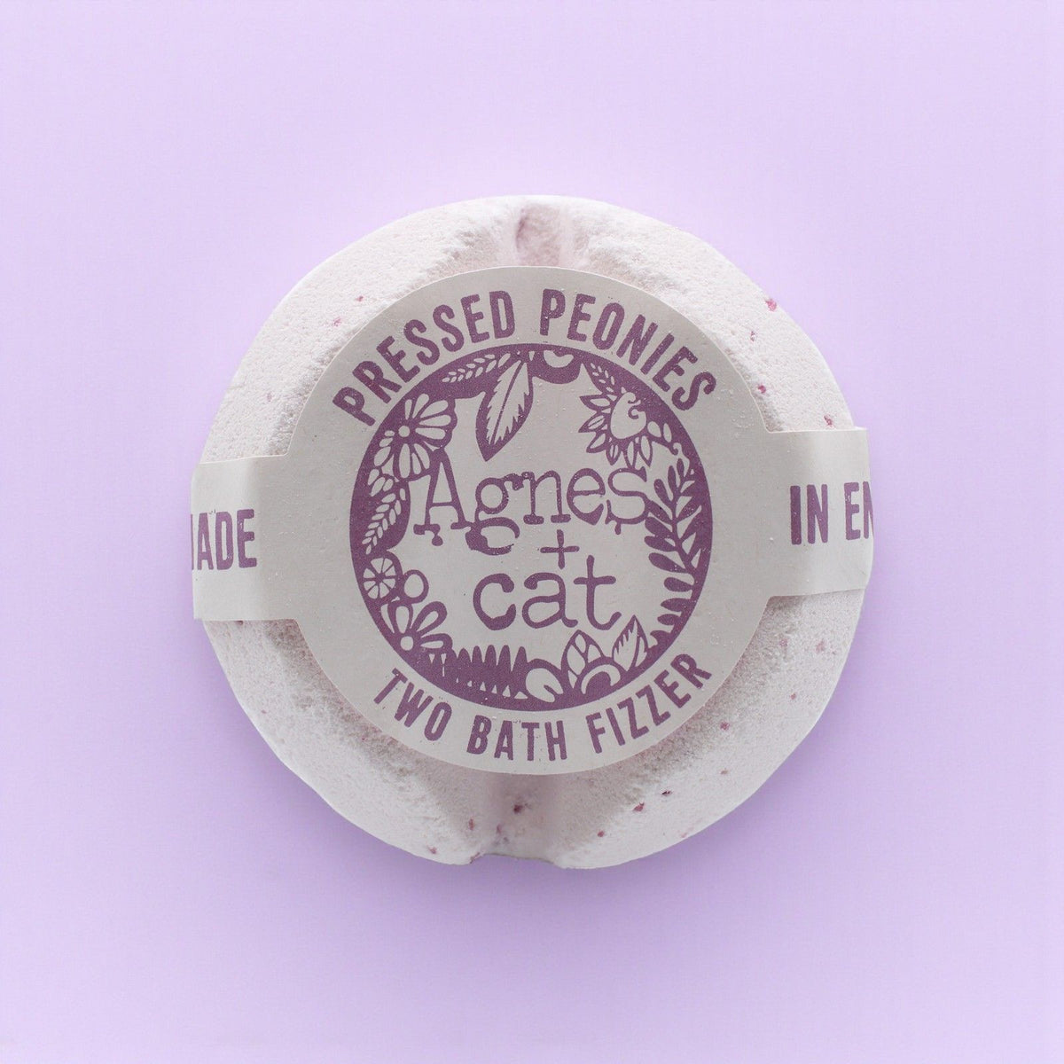 Galet de bain effervescent – Pivoines pressées – Agnes + Cat