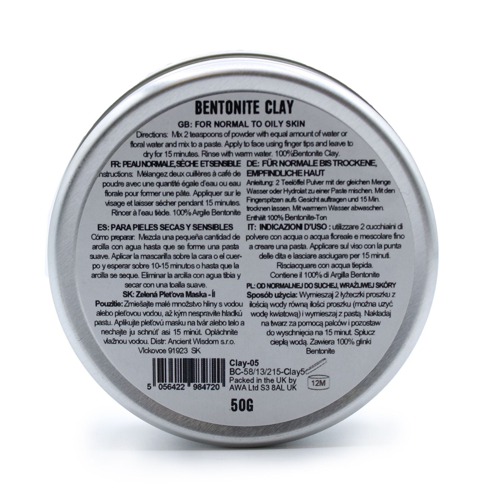 Argile bentonite 80 g