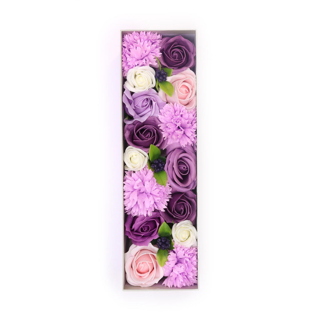Boîte longue - Rose, Lavande et Œillet