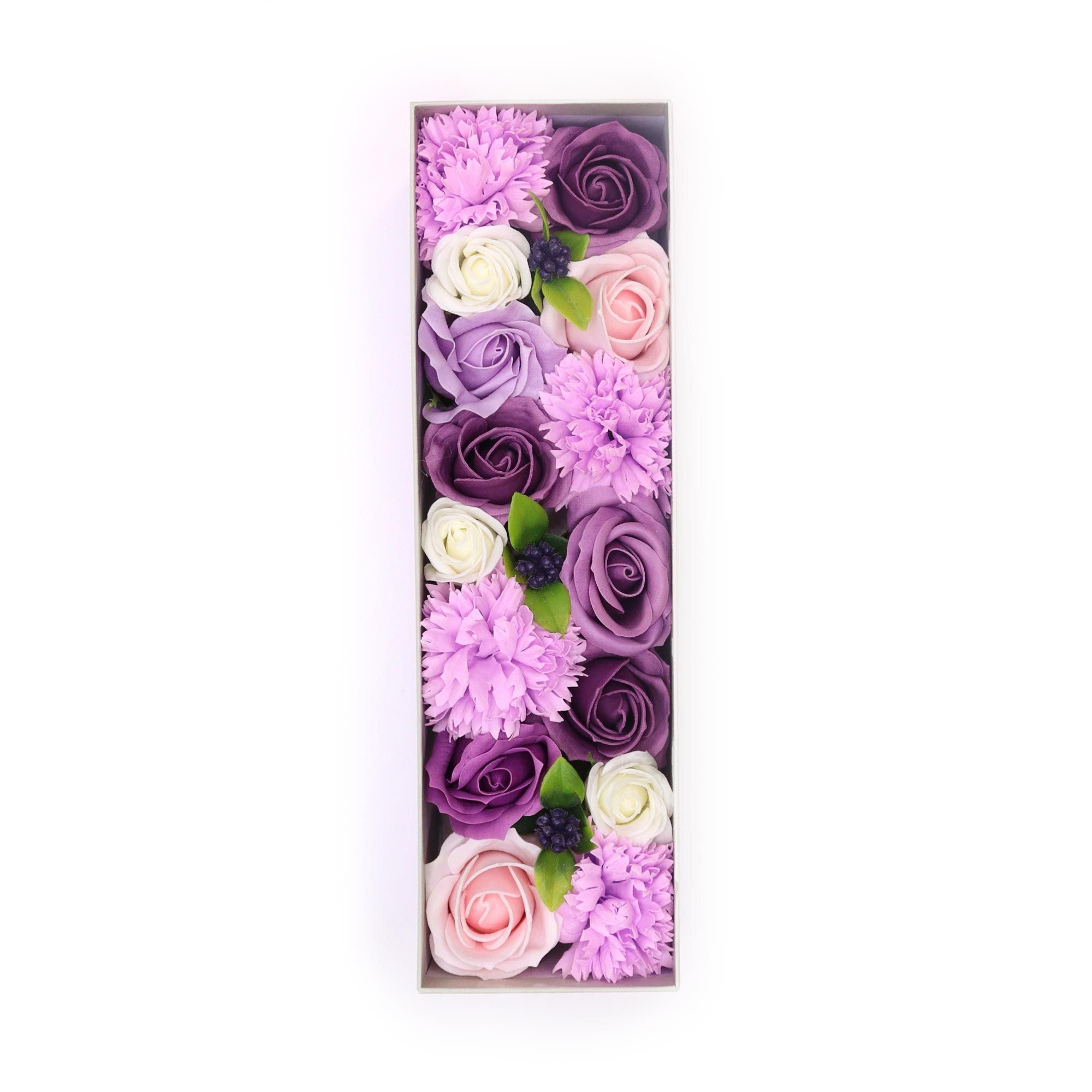 Boîte longue - Rose, Lavande et Œillet