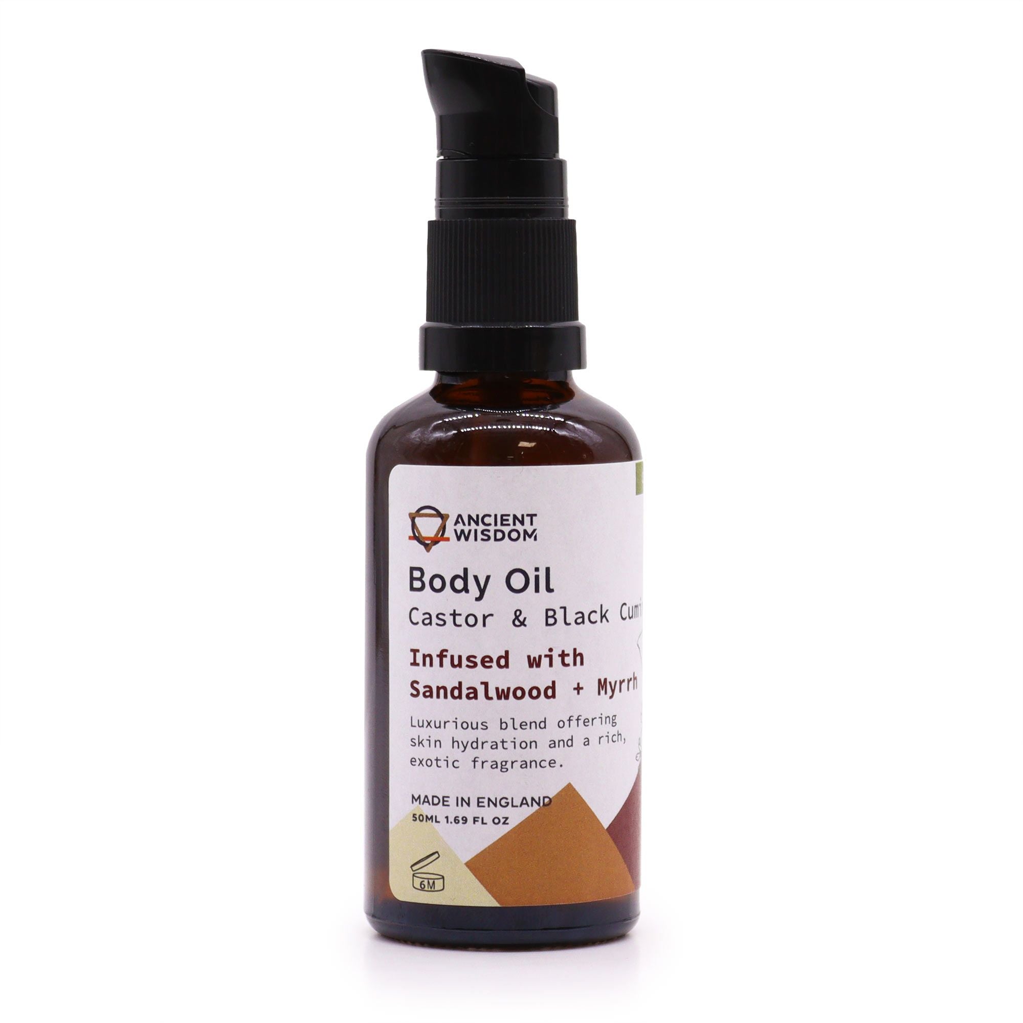 Huile corporelle bio 50 ml - Santal et myrrhe