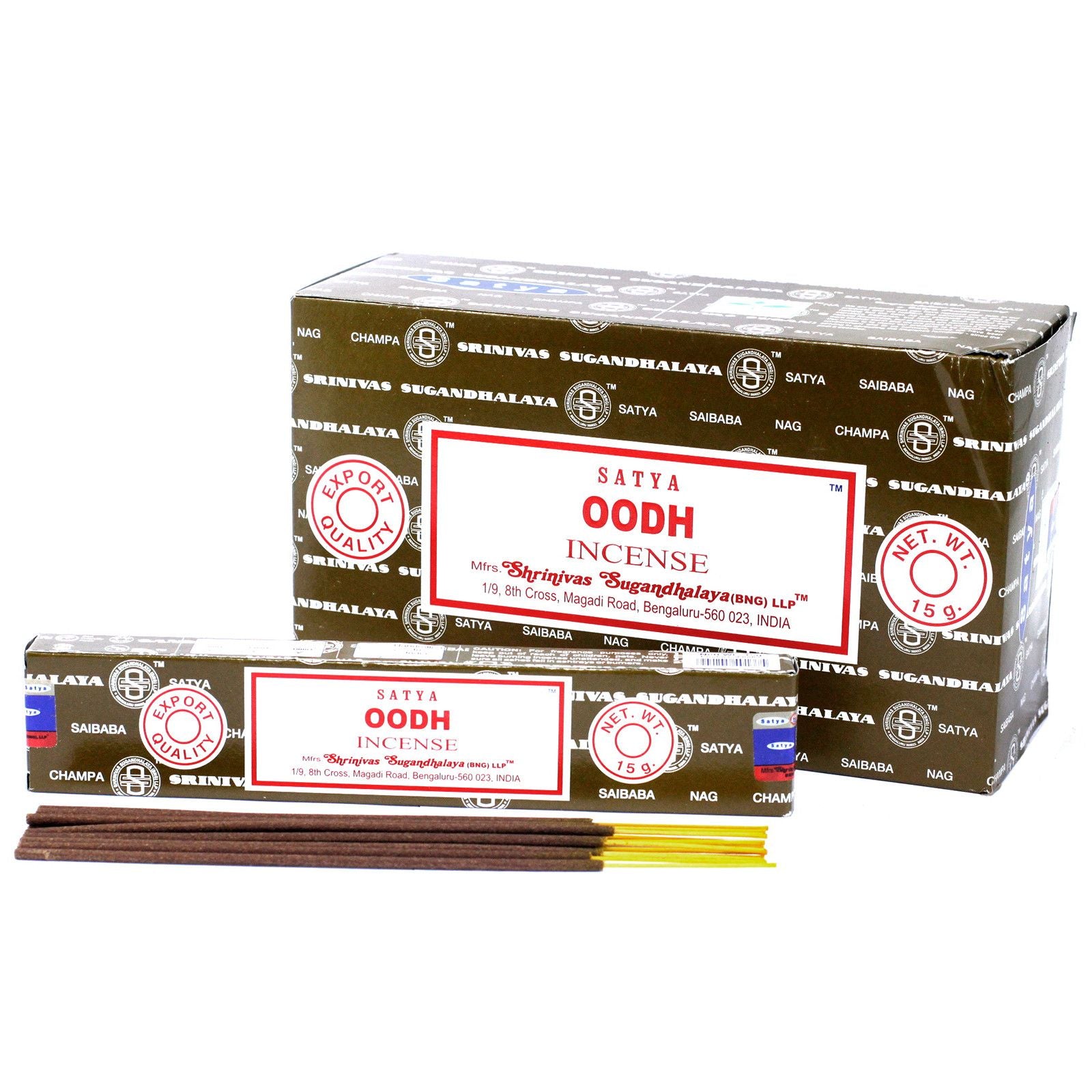 Bâtonnets d'encens Satya 15 g - Oodh
