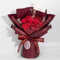 Grand bouquet de roses rouges - L'amour est éternel - Carte cadeau