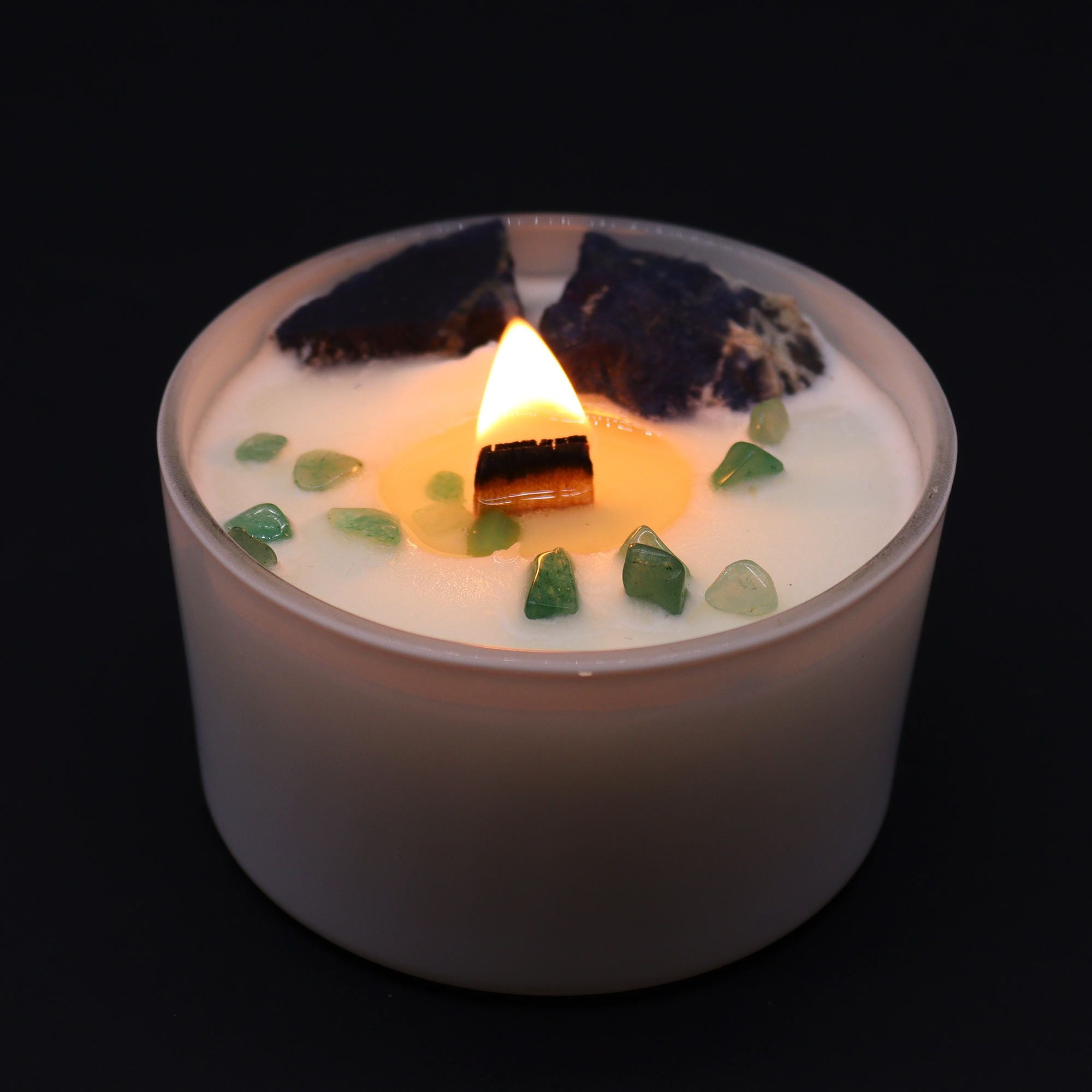 Bougies de cristal pour les chakras - Chakra de la gorge