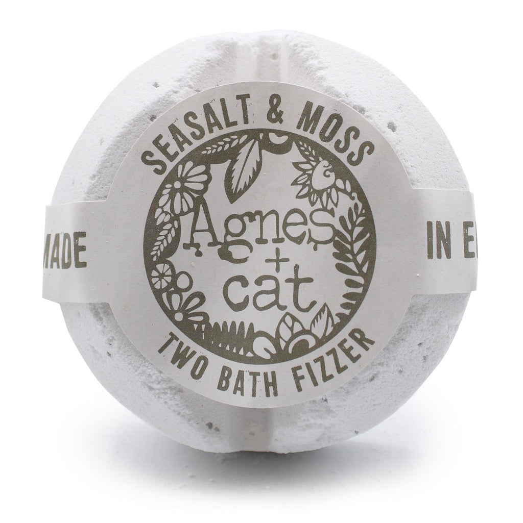 Galet de bain effervescent – Sel marin et mousse - Agnes + Cat