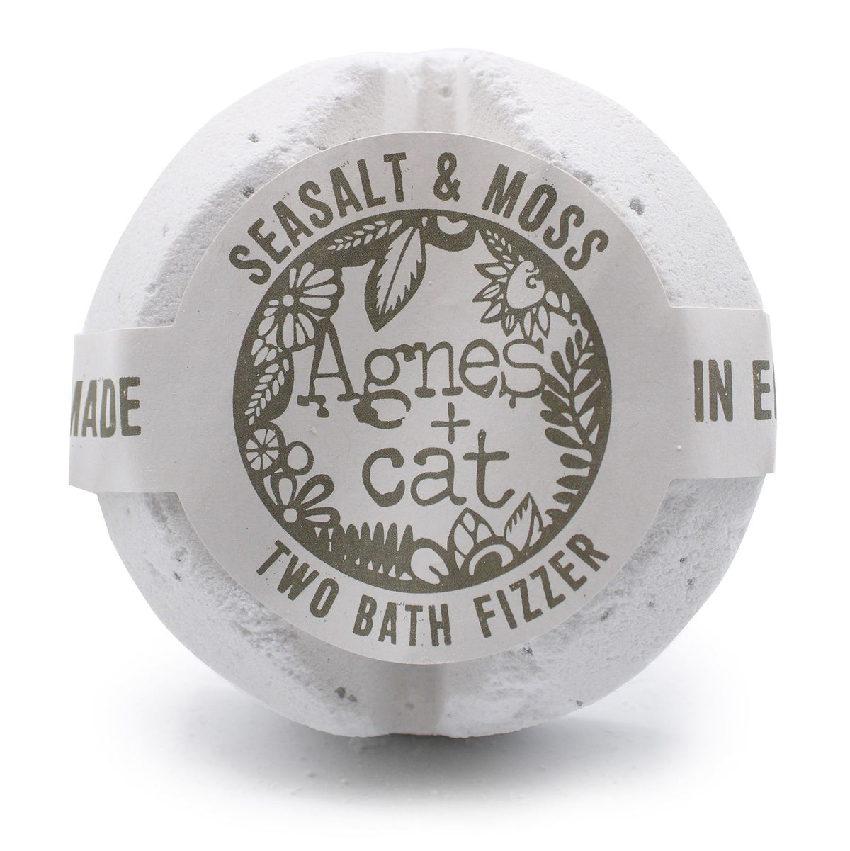 Galet de bain effervescent – Sel marin et mousse - Agnes + Cat