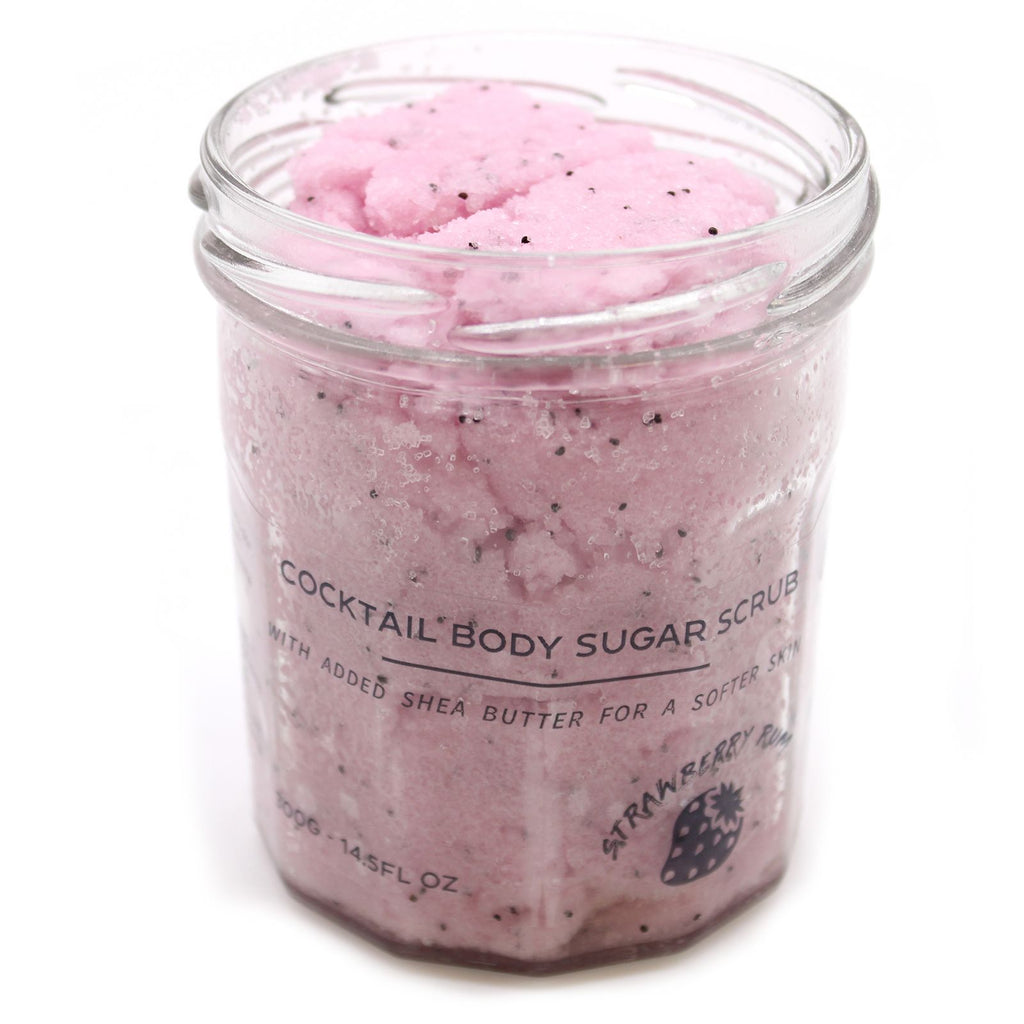 Gommage corporel parfumé au sucre - Fraise et rhum 300 g