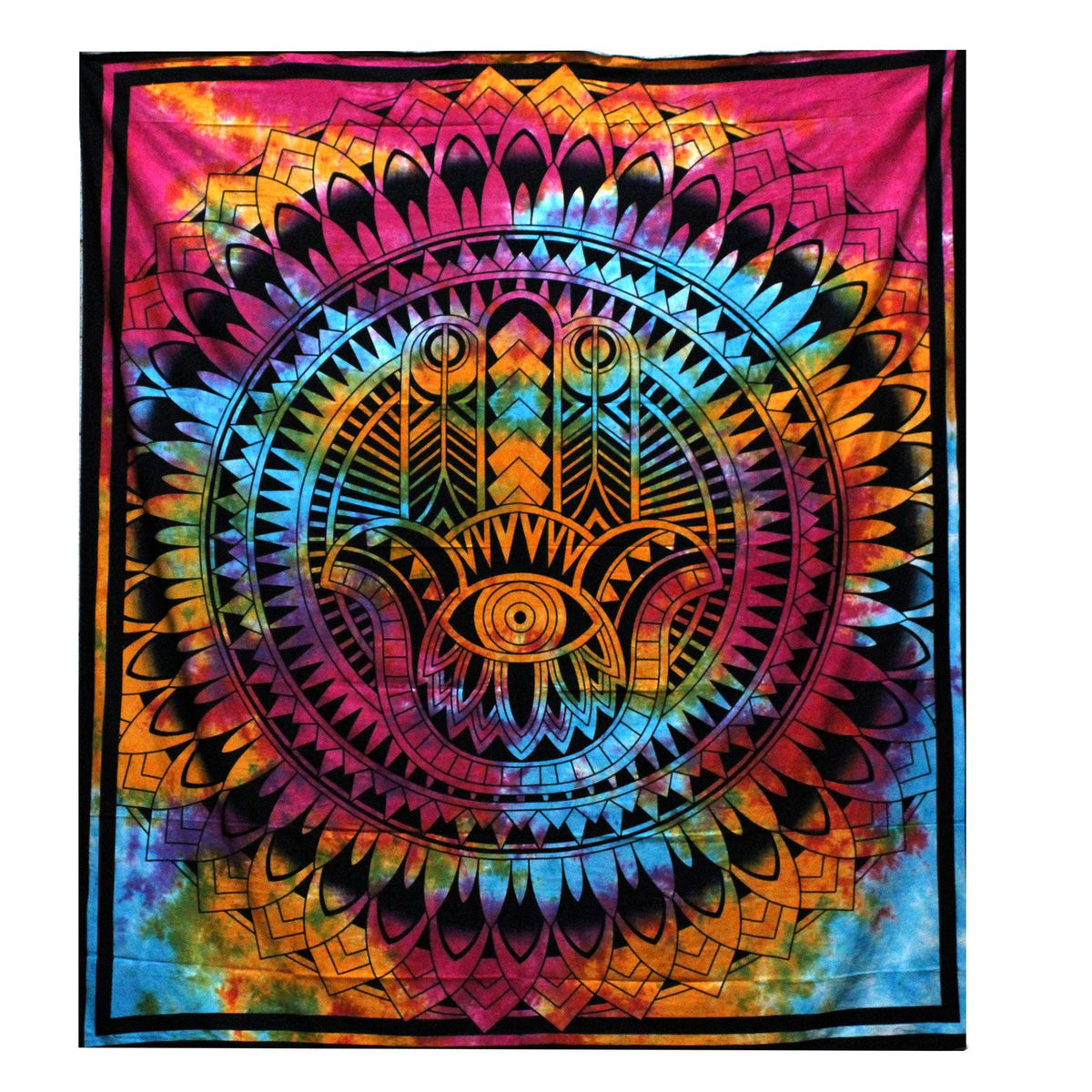 Couette double en coton + tapisserie - Hamsa