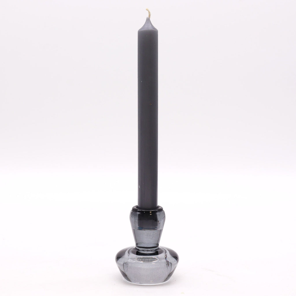 Bougeoir réversible en forme de champignon pour bougie de table/thé - Gris nuit