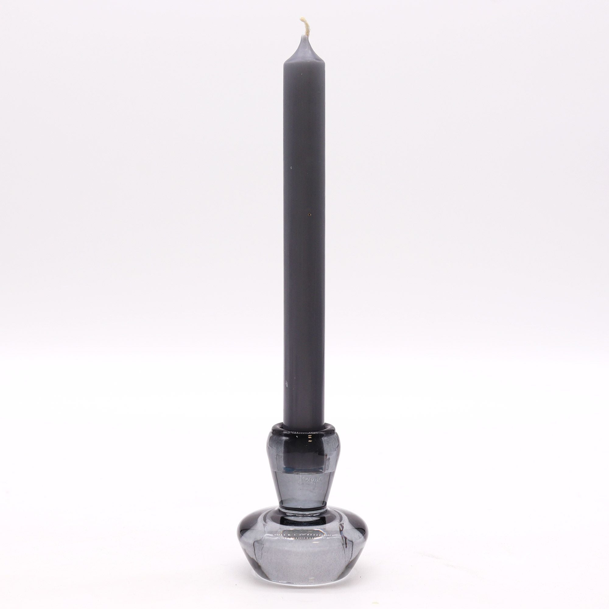 Bougeoir réversible en forme de champignon pour bougie de table/thé - Gris nuit