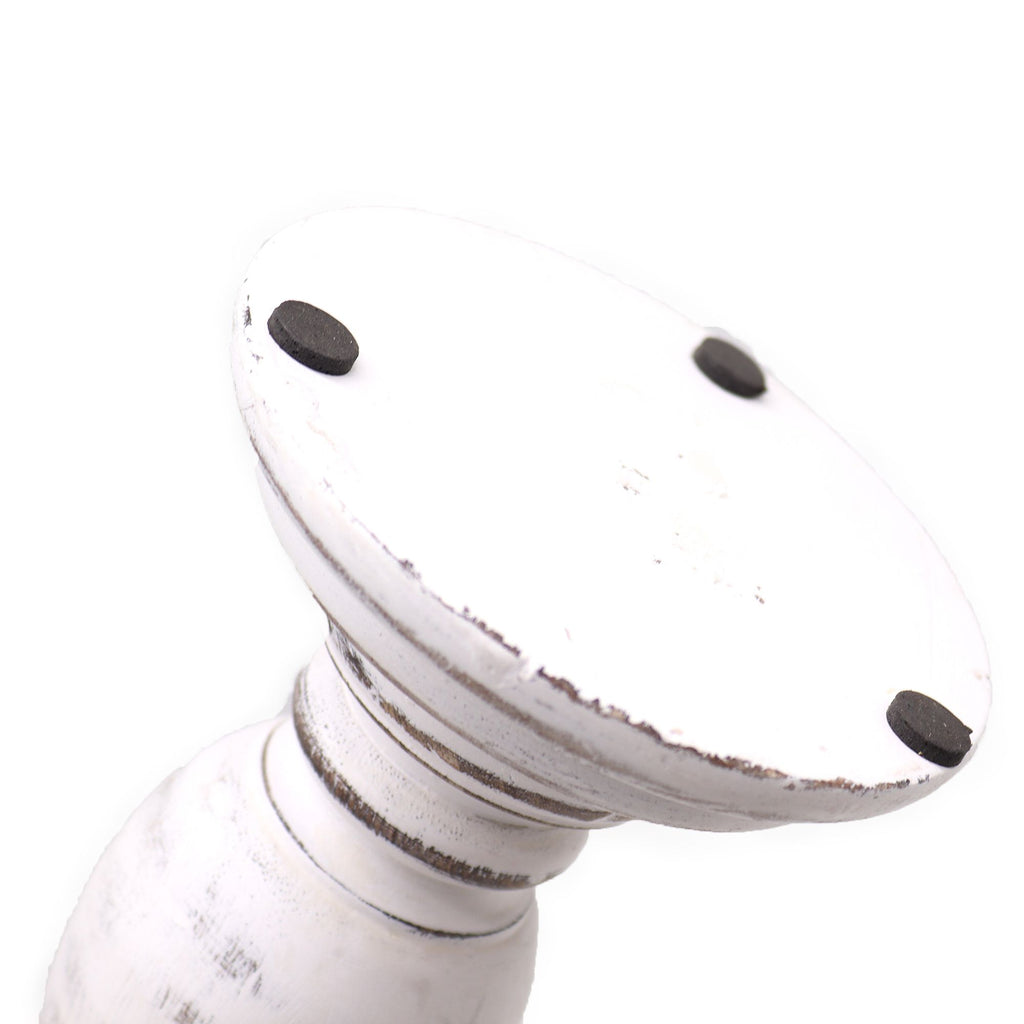Bougeoir classique - Blanc - 30 x 10 cm - Moyen