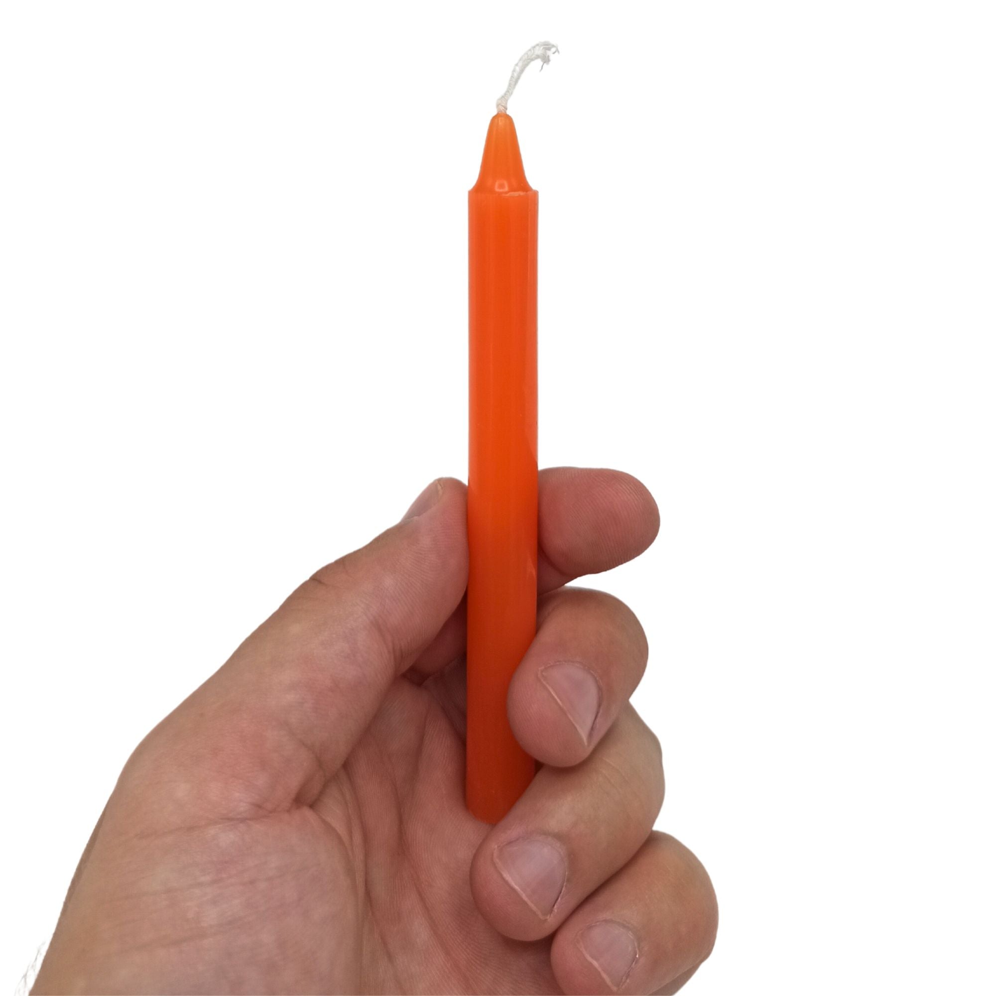 Bougies Manifest Magic (paquet de 12) - Orange - Chakra Sacré