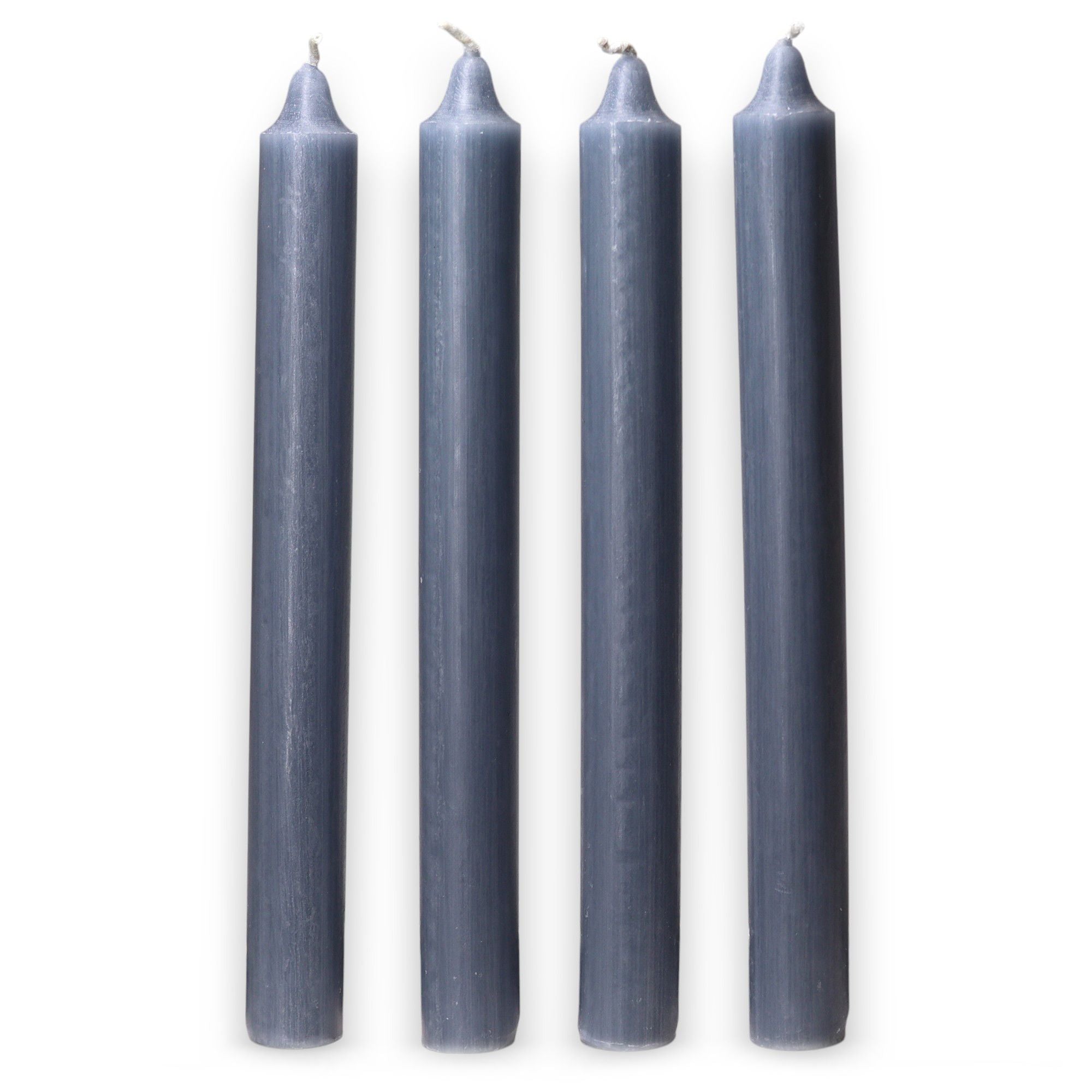 Bougies en vrac de couleur unie - Bleu sarcelle rustique - Lot de 10