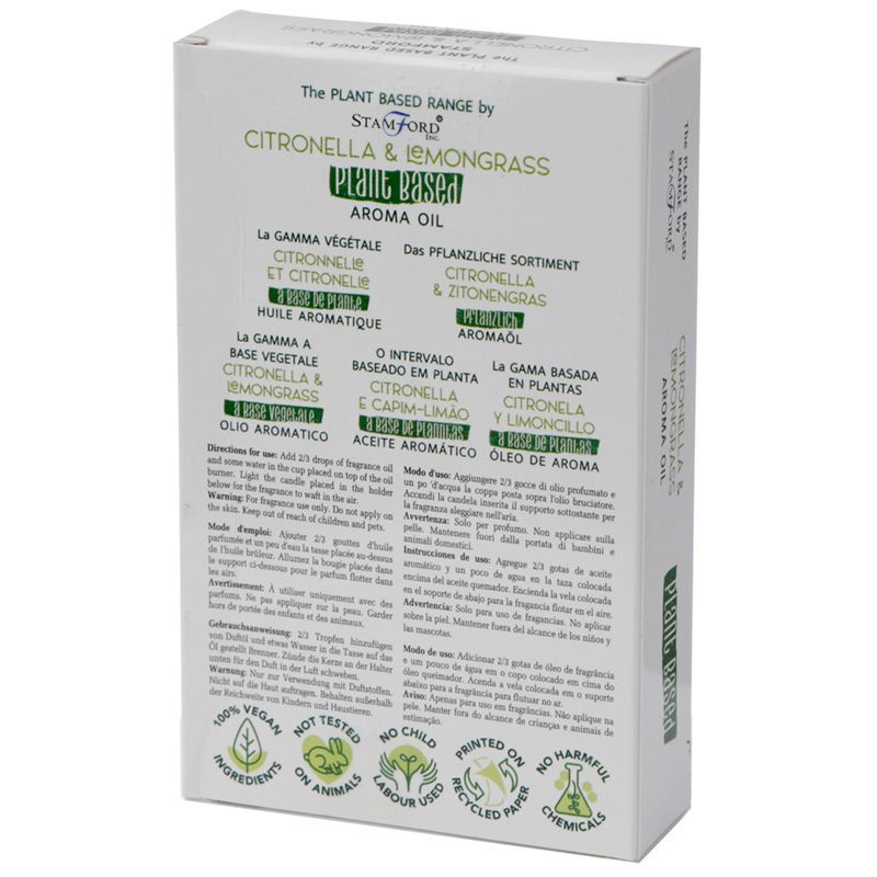 Huiles aromatiques végétales - Citronnelle