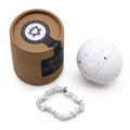 Bombe de bain avec bracelet en jaspe blanc
