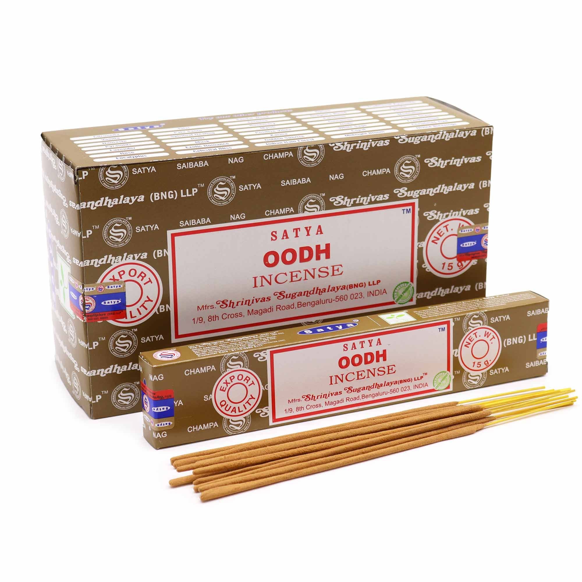 Bâtonnets d'encens Satya 15 g - Oodh
