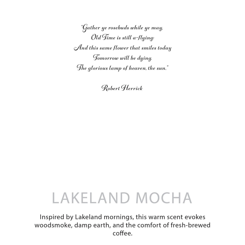 Bougie botanique en cire de soja – Moka du Lakeland – Agnes + Cat