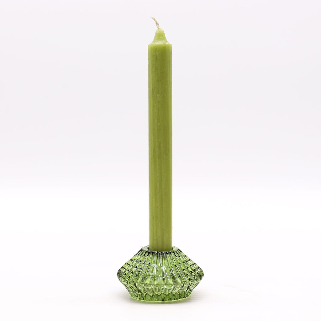Bougeoir réversible à motif floral pour bougie de table/thé - Jade Garden