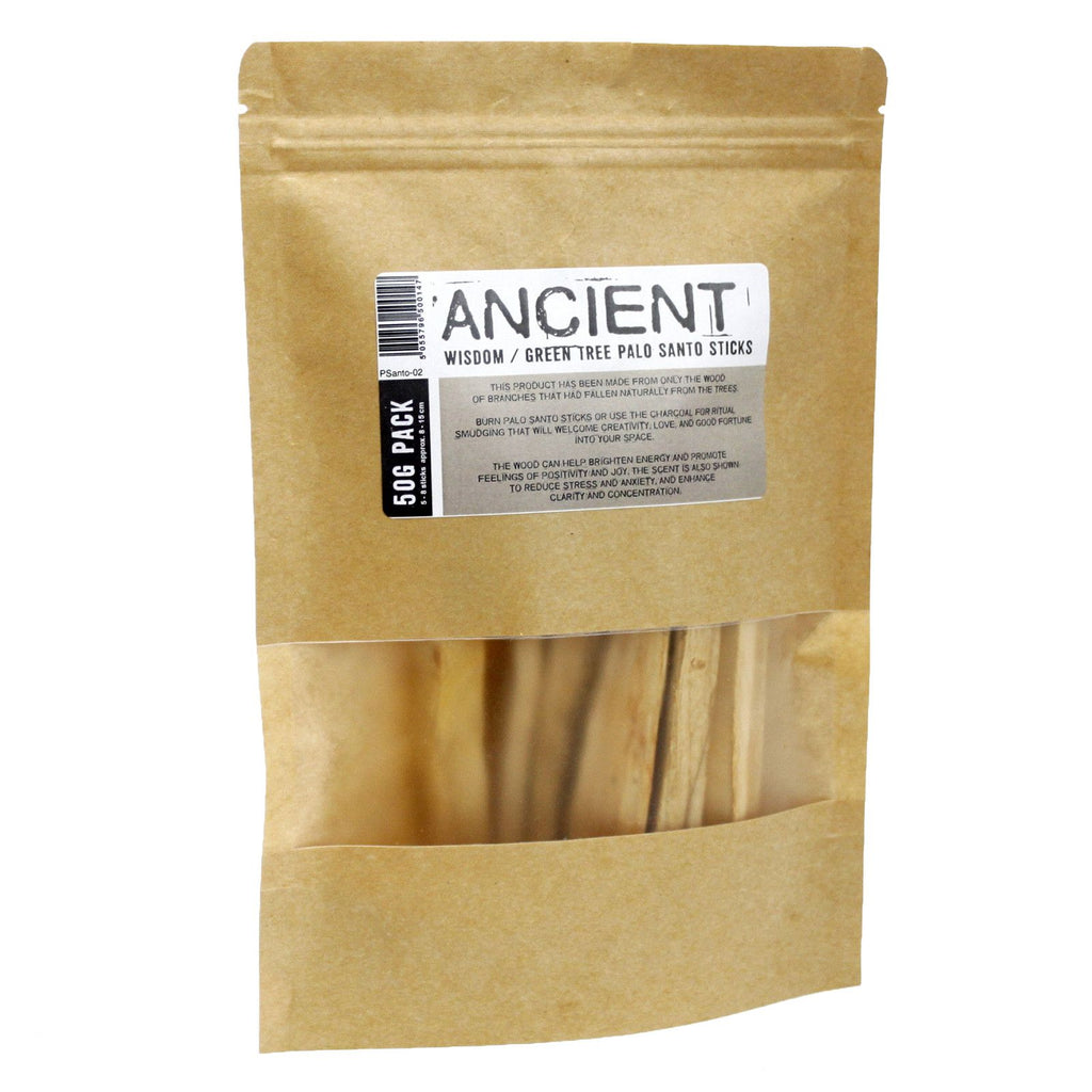 Bâtonnets de Palo Santo vert (50 g), 5 à 8 bâtonnets