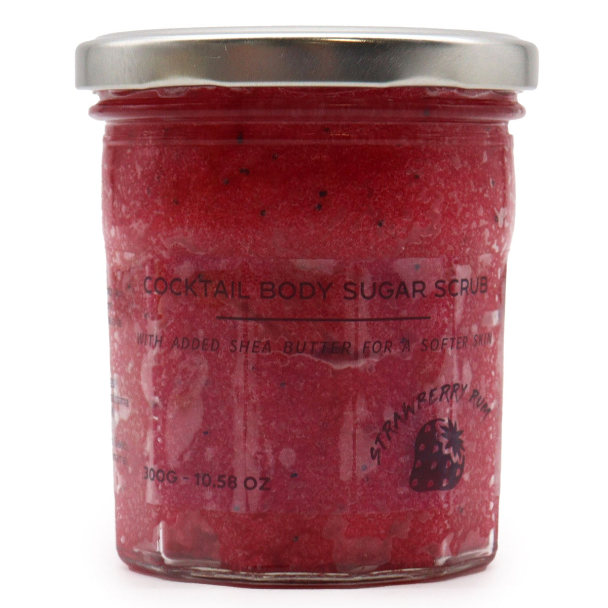 Gommage corporel parfumé au sucre - Fraise et rhum 300 g
