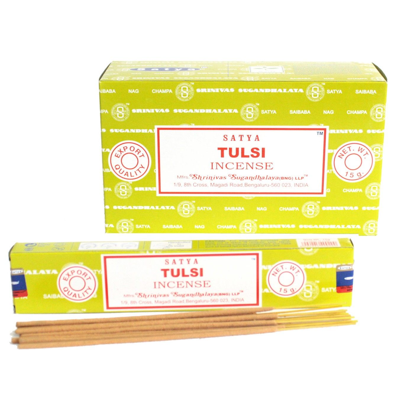 Bâtonnets d'encens Satya 15 g - Tulsi