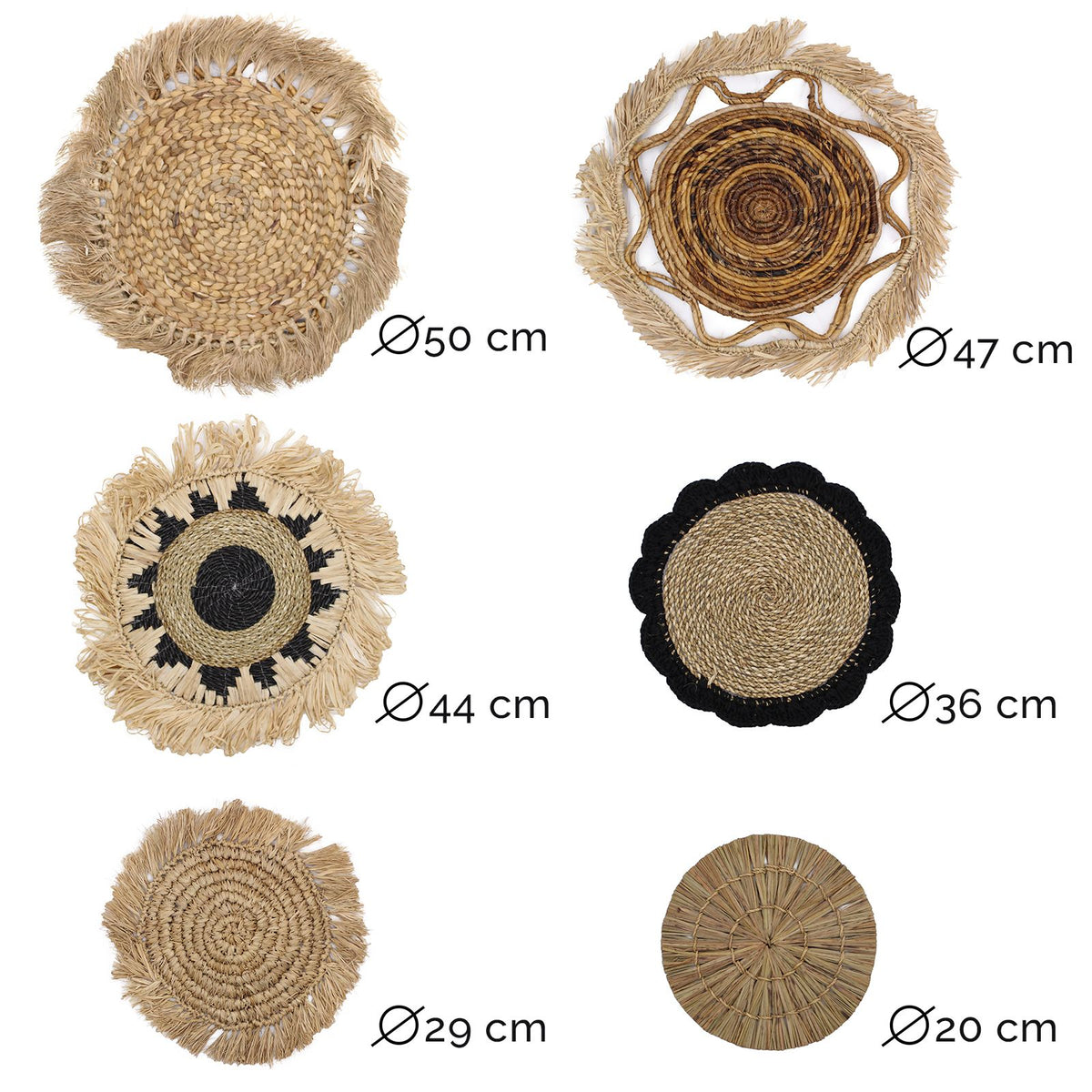 Ensemble de six tableaux de nature - Collection Kribo