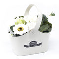 Petit panier style bouquet – vert pastel