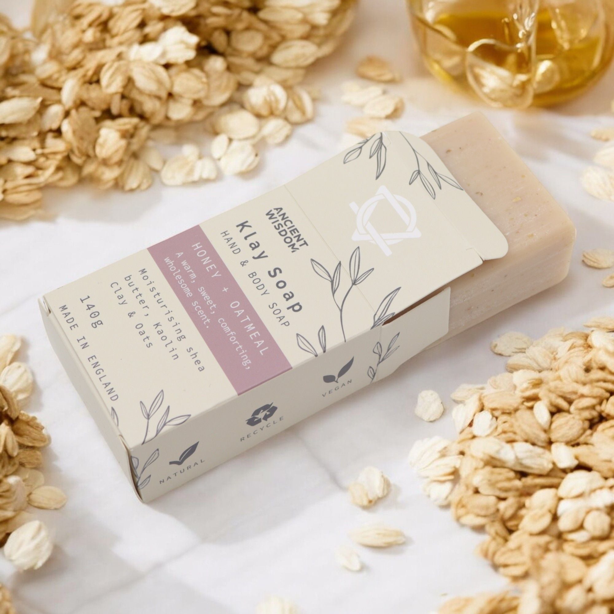 Savon à l'argile - Miel et avoine