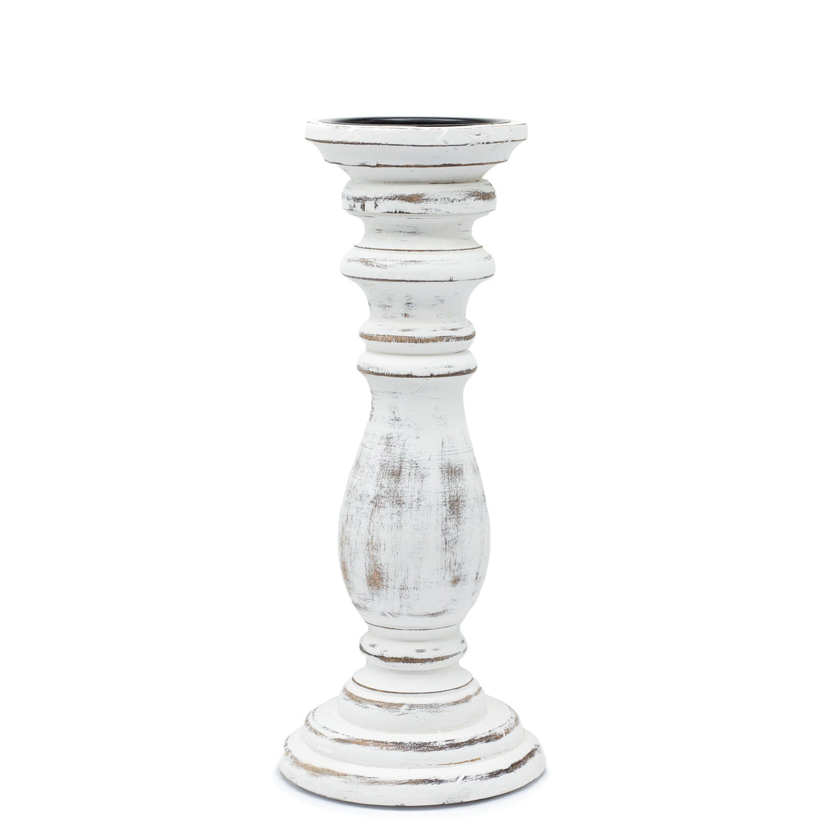 Bougeoir classique - Blanc - 30 x 10 cm - Moyen