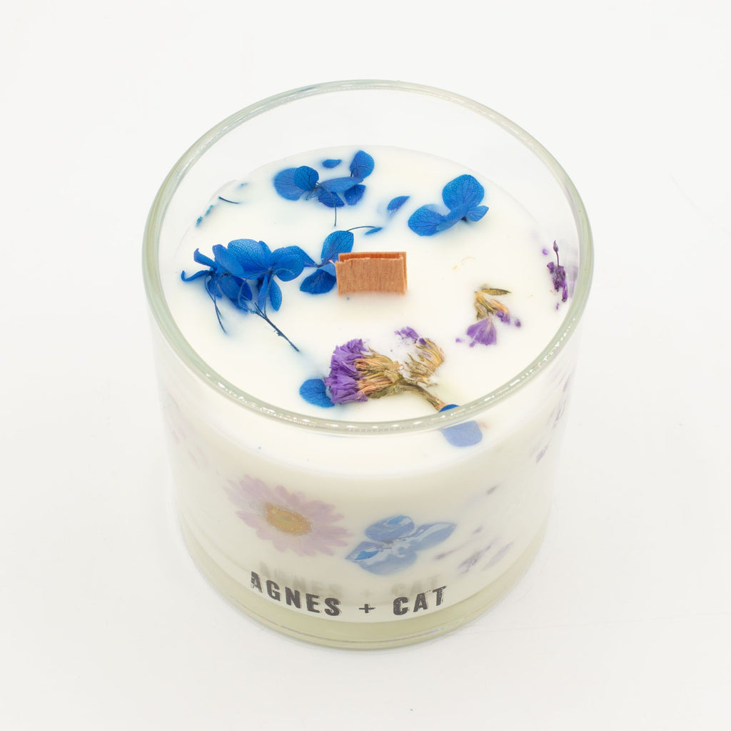 Bougie botanique en cire de soja – Landes – Agnes + Cat
