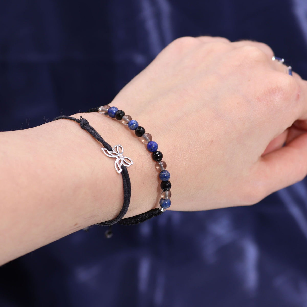 Bougie en cristal du zodiaque avec bracelet en pierre précieuse - Scorpion