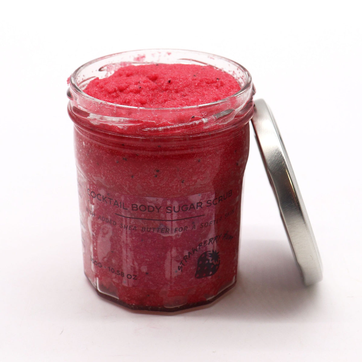 Gommage corporel parfumé au sucre - Fraise et rhum 300 g