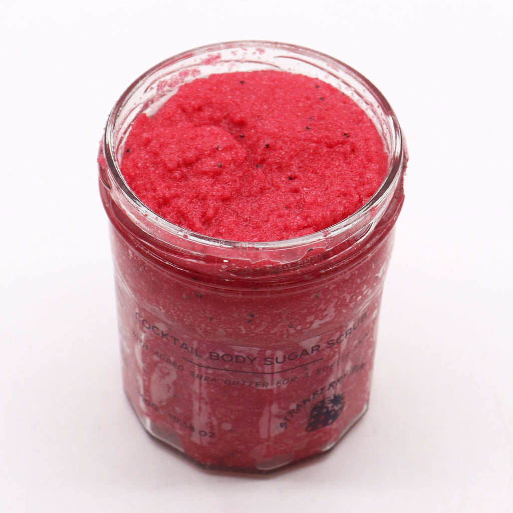 Gommage corporel parfumé au sucre - Fraise et rhum 300 g
