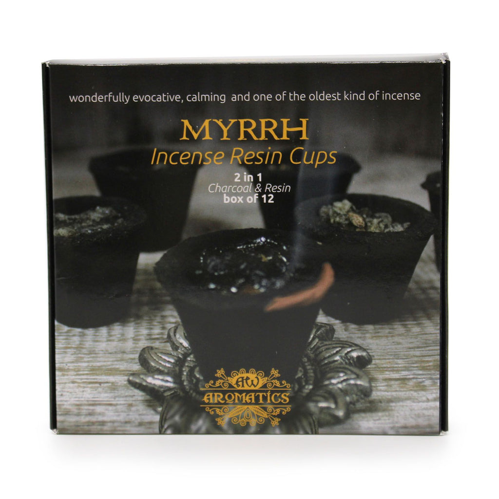 Boîte de 12 coupelles en résine - Myrrhe