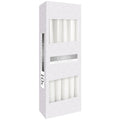 Bougies coniques blanches