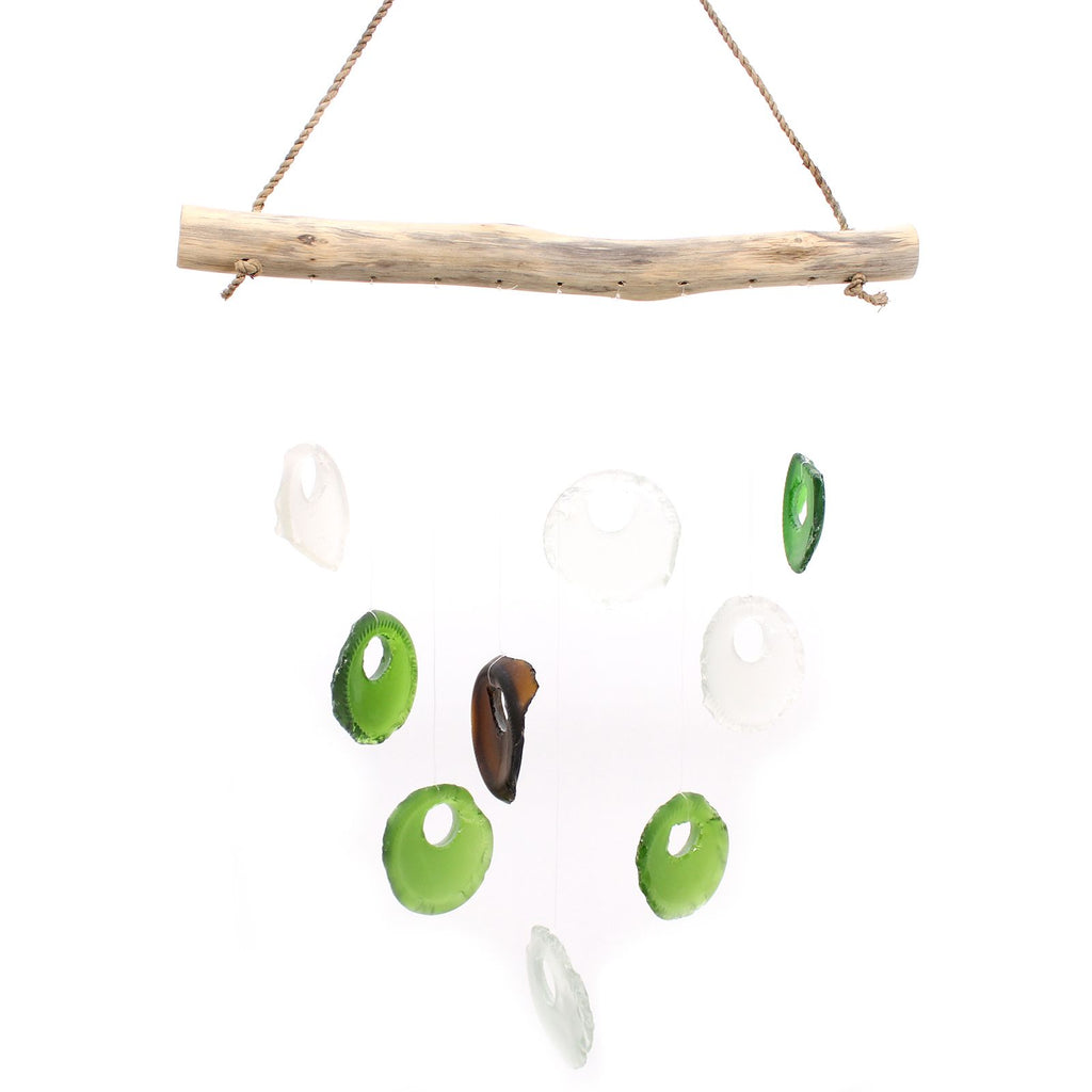 Carillon éolien en verre recyclé - Assortiment