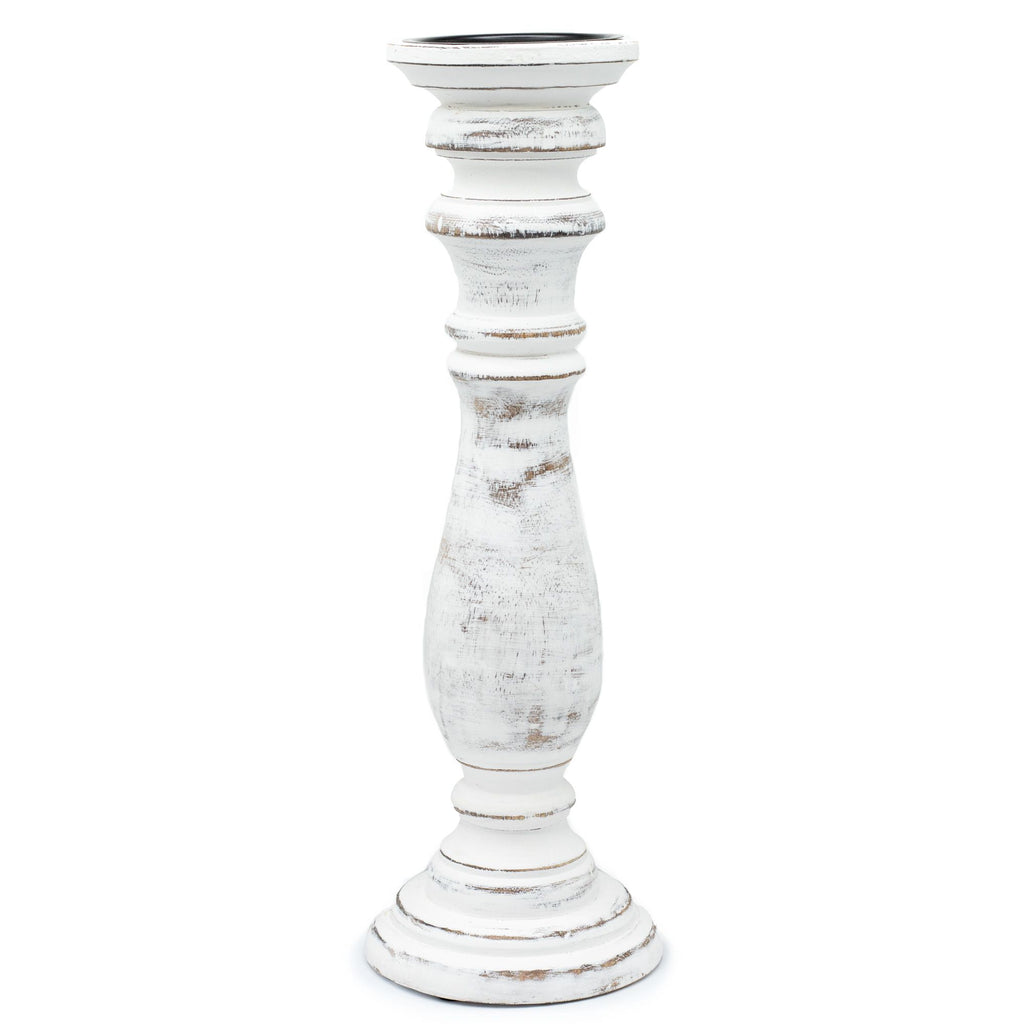 Bougeoir classique - Blanc - 373 x 10 cm - Grand