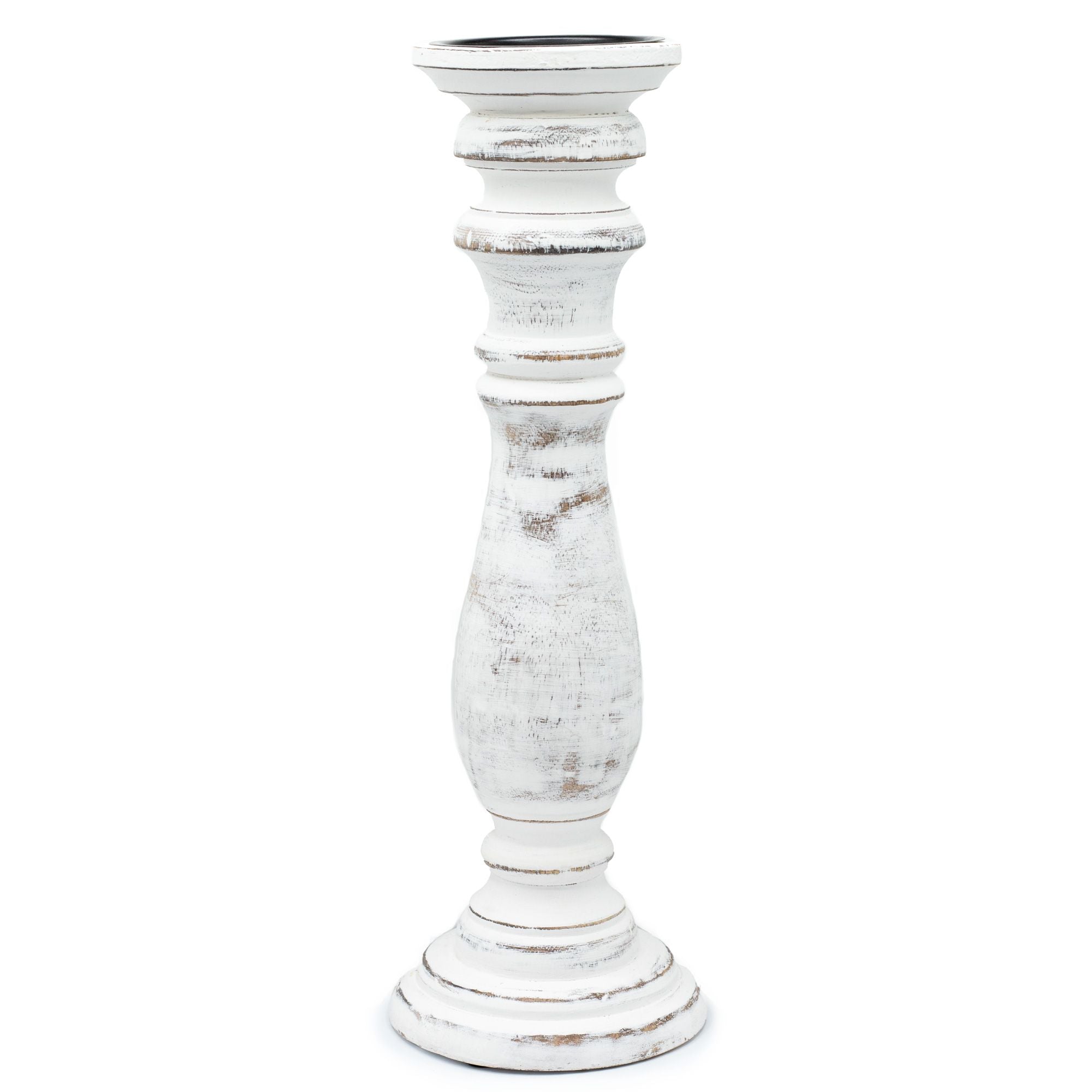 Bougeoir classique - Blanc - 373 x 10 cm - Grand